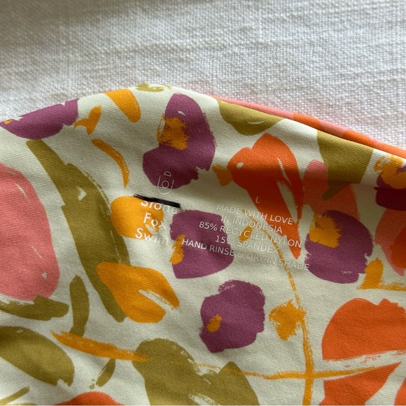 Stone fox swim lele bandeau bikini top floral print - bloom - Picture 3 of 6